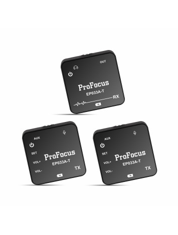 Smart Microphone FM60 Dual Transmitter Microphone For Your Videos By ProFocus (EP033A-T)