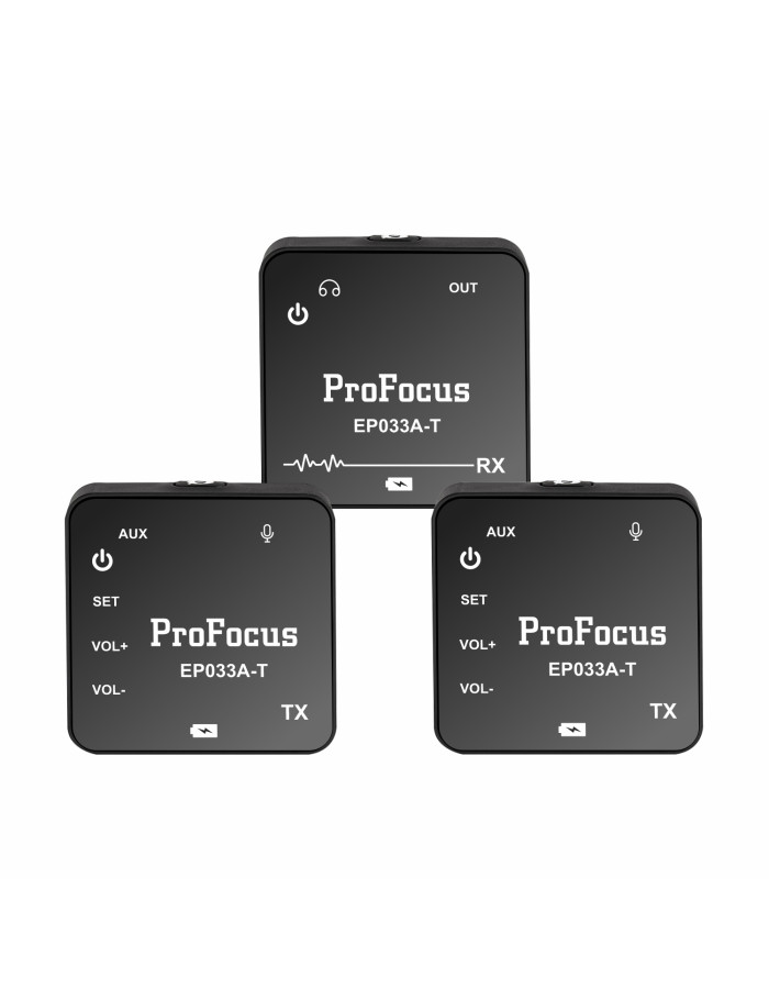 Smart Microphone FM60 Dual Transmitter Microphone For Your Videos By ProFocus (EP033A-T)