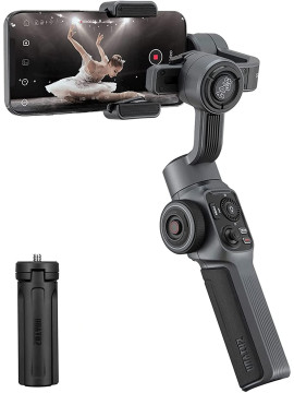 Zhiyun Smooth 5 3-Axis Focus Pull & Zoom Capability Handheld Gimbal Stabilizer for Smartphone, Compatible with iPhone 13 Pro Max Mini 12 11 XS XR X 8 7 6 Plus Android Samsung Galaxy S8+ S8 S7 S6 S5